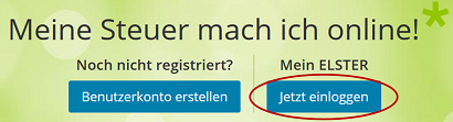 Here you can see a picture of the upper area of the website This area is green. There are blue boxes on it. One of the boxes says Log in now.